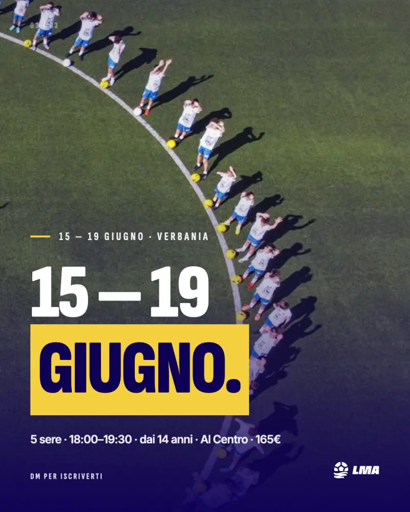 After Camp 15-19 giugno Verbania — sere intensive dai 14 anni con Fabio Gallo